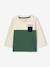 T-shirt colorblock bébé bio personnalisable vert sapin - vertbaudet enfant 