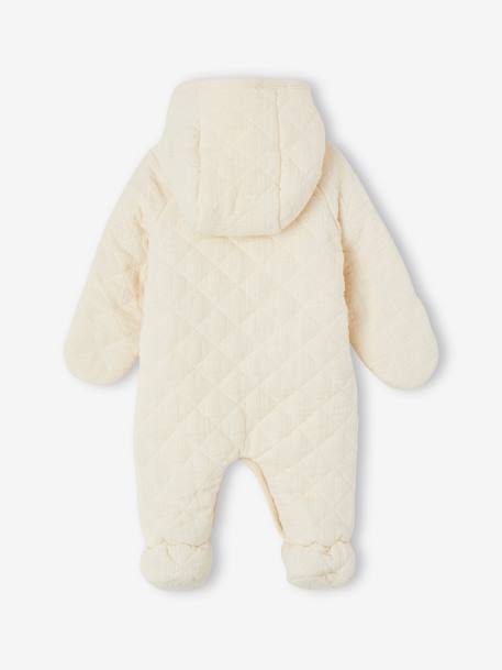 Cotton Gauze Pramsuit ecru - vertbaudet enfant 