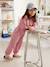 Long Jumpsuit in Garment-Dyed Fabric for Girls old rose - vertbaudet enfant 