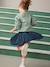Pleated Glittery Skirt for Girls navy blue - vertbaudet enfant 