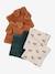 Lot 6 lingettes lavables bleu grisé+moka+noisette - vertbaudet enfant 