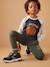 Pantalon garçon jogging sport en molleton lichen+marine - vertbaudet enfant 