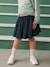 Pleated Glittery Skirt for Girls navy blue - vertbaudet enfant 