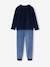 Pack of 2 'Space' Pyjamas in Velour for Boys navy blue - vertbaudet enfant 