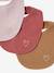 Lot 3 bavoirs naissance en gaze de coton lot bleu+lot rose - vertbaudet enfant 
