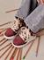 baskets lacées et zippées bordeaux - vertbaudet enfant 