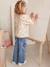 Ruffled Long Sleeve Top for Girls vanilla - vertbaudet enfant 