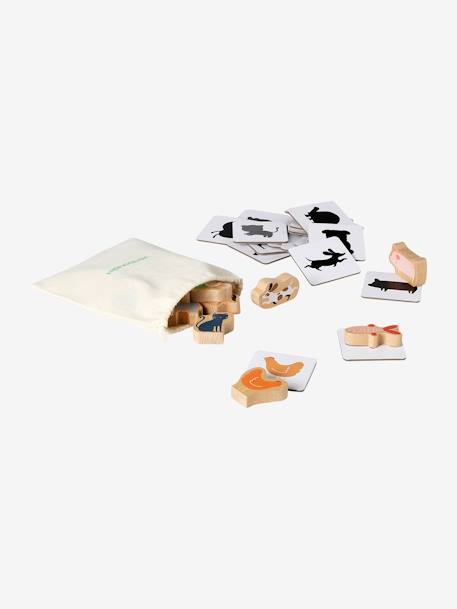 Jeux d'association des animaux en bois FSC® blanc - vertbaudet enfant 