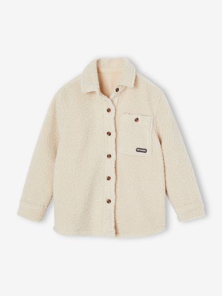 Chemise garçon en sherpa écru - vertbaudet enfant 