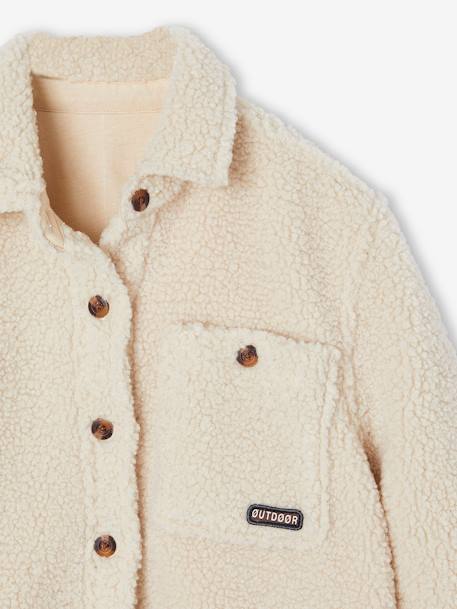 Chemise garçon en sherpa écru - vertbaudet enfant 