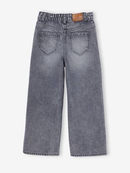Jean fille large bleu moyen+denim black+denim bleached+denim brut+denim gris+stone - vertbaudet enfant 