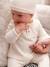 Ensemble naissance 3 pièces tee-shirt personnalisable legging bonnet bleu+écru - vertbaudet enfant 