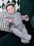 Hooded Pramsuit in Woollen-Like Fabric, Asymmetric Fastening, for Babies marl grey - vertbaudet enfant 