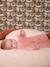 Corduroy Sleepsuit with Frilled Collar for Newborn Babies rosy - vertbaudet enfant 