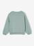 Sweat fille motif imprimé anthracite+corail+pivoine+sauge+vanille+vert de gris+violet+violine - vertbaudet enfant 