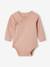 Pack of 5 'Heart' Long Sleeve, Organic Cotton Bodysuits with Front Opening for Babies pale pink - vertbaudet enfant 