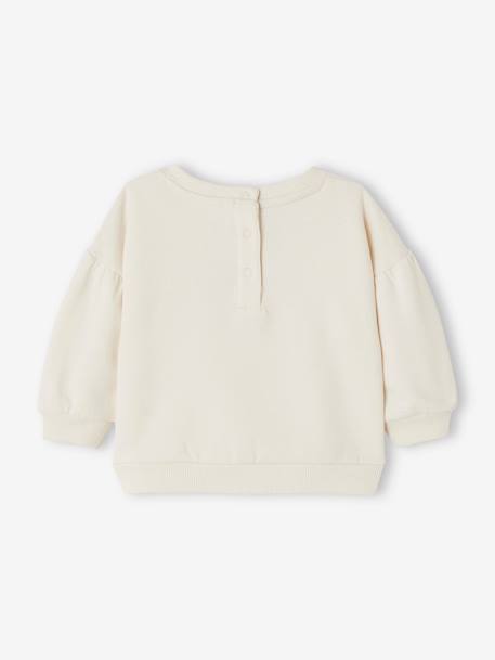 Sweat bébé avec motif en bouclettes écru - vertbaudet enfant 