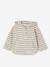 Striped Hooded Top for Baby Boys crystal blue+sandy beige+tomato red - vertbaudet enfant 