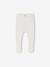 Footed Trousers in Cotton/Wool Knit marl beige+white - vertbaudet enfant 