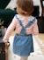 Robe salopette bébé en denim bretelles volantées stone - vertbaudet enfant 