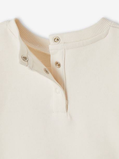 Sweat bébé avec motif en bouclettes écru - vertbaudet enfant 