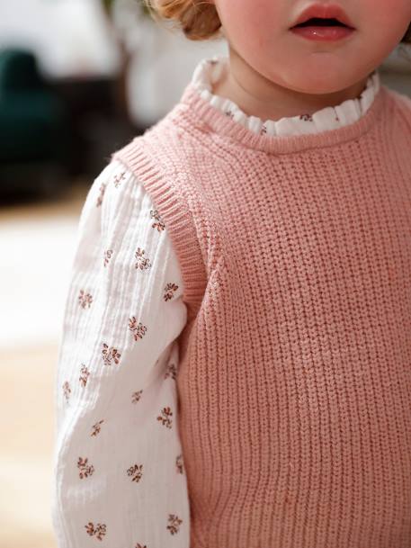 2-in-1 Jumper for Babies rosy+sky blue - vertbaudet enfant 