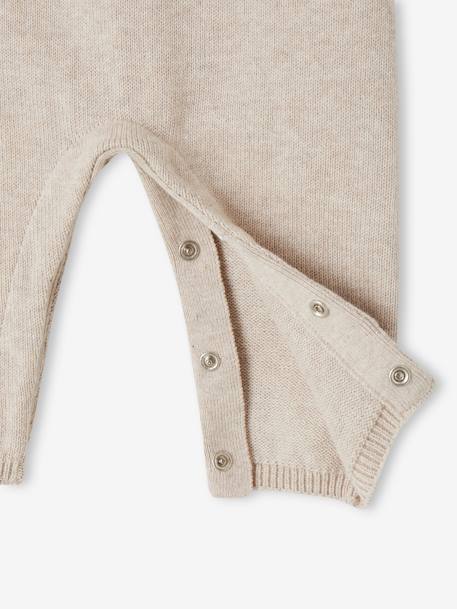Knitted Dungarees for Babies marl beige - vertbaudet enfant 