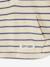 Striped Hooded Top for Baby Boys crystal blue+sandy beige+tomato red - vertbaudet enfant 