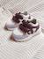 Baskets enfant fille synthétique à scratchs lot violet+marine - vertbaudet enfant 