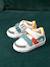 Hook&Loop Leather Trainers for Babies ecru+set white - vertbaudet enfant 