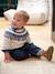 Jacquard Jumper in Ultra Soft Fuzzy Knit for Baby Boys ecru+khaki - vertbaudet enfant 