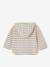Striped Hooded Top for Baby Boys crystal blue+sandy beige+tomato red - vertbaudet enfant 