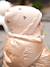 Ensemble bonnet + snood + moufles bébé fille beige poudré - vertbaudet enfant 
