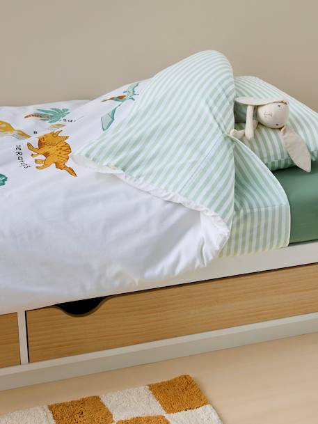 Parure enfant Magicouette DINOS, avec coton recyclé blanc imprimé - vertbaudet enfant 