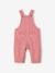 Corduroy Dungarees for Babies, Heart-Shaped Pockets dusky pink - vertbaudet enfant 