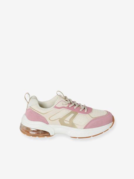 Baskets enfant fille synthétique élastiquées lot rose - vertbaudet enfant 