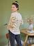 Nautical Style Jumper with Shoulder Openings for Maternity & Nursing marl beige+navy blue - vertbaudet enfant 