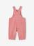 Corduroy Dungarees for Babies, Heart-Shaped Pockets dusky pink - vertbaudet enfant 