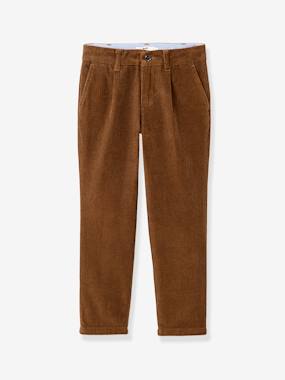 Pantalon chino velours - vertbaudet enfant -Pantalon chino velours