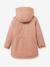 CYRILLUS faux fur lined parka for girls rose - vertbaudet enfant 