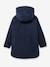 CYRILLUS faux fur lined parka for girls navy blue+rose - vertbaudet enfant 