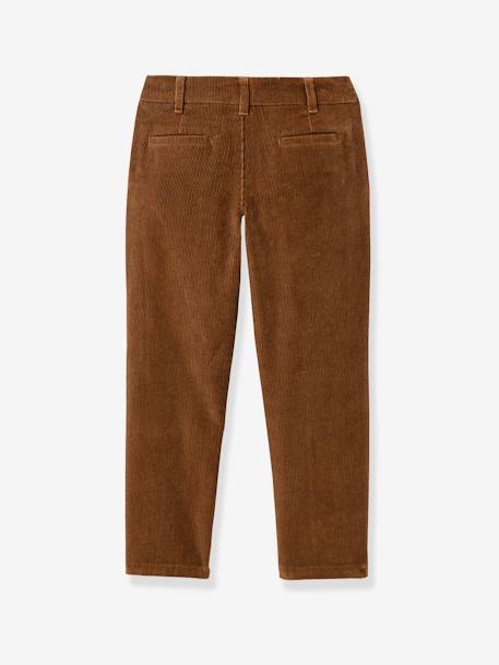 Pantalon chino velours marron - vertbaudet enfant 