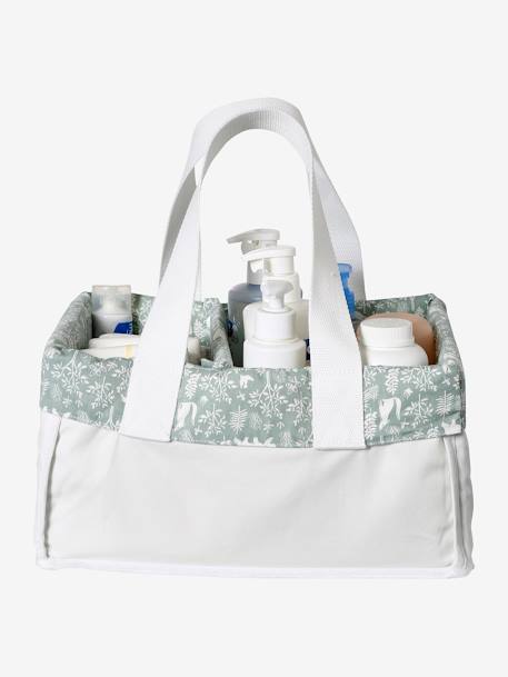 Nappy Storage Basket with 2 Compartments grey blue - vertbaudet enfant 