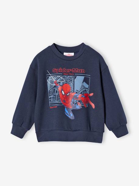 Sweat Marvel Spiderman garçon bleu nuit - vertbaudet enfant 