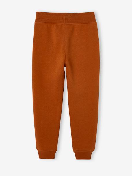 Jogging garçon maxi inscription sport anthracite+gris chiné+noisette - vertbaudet enfant 