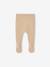 Footed Trousers in Cotton/Wool Knit marl beige+white - vertbaudet enfant 