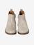 Boots enfant fille cuir élastiquées et zippées bordeaux+camel+marine+or+vert - vertbaudet enfant 