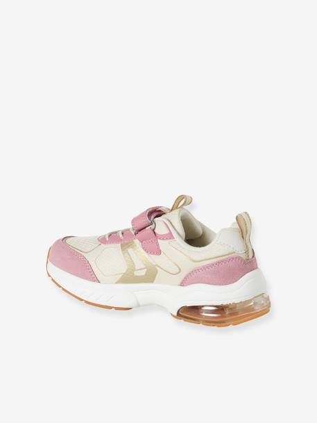 Trainers with Elastic & Hook-&-Loop for Girls set pink - vertbaudet enfant 