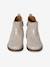 Boots enfant fille cuir élastiquées et zippées marine+or - vertbaudet enfant 