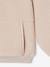 Sweat fille à capuche en sherpa écru+rose poudré - vertbaudet enfant 